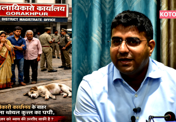 गोरखपुर जिलाधिकारी कार्यालय परिसर में घायल पपी मृत मिलने से प्रशासनिक व्यवस्था पर सवाल उठे। लोगों ने समय पर उपचार न मिलने और लापरवाही को लेकर नाराज़गी जताई, परिसर की व्यवस्था सुधारने की मांग की।