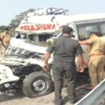 देवरिया के जवान का पार्थिव शरीर लेकर लौट रही दुर्घटनाग्रस्त एंबुलेंस
