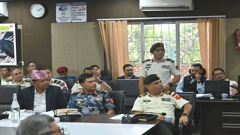 भोटेकोशी बाढ़ प्रभावित क्षेत्र में खोज एवं बचाव...